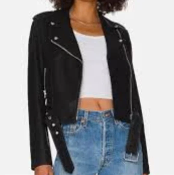 Wild Fable Black Faux Leather Moto Jacket - Picture 3 of 13